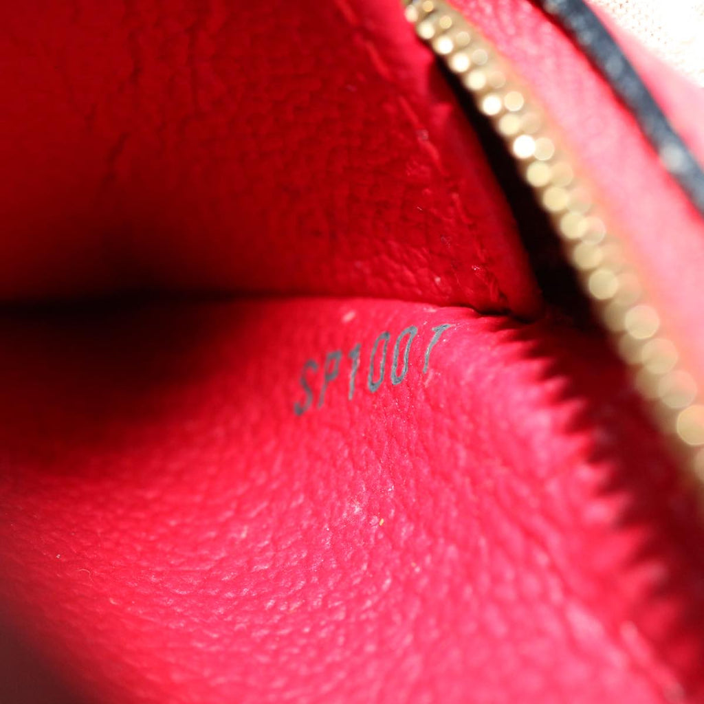 Louis Vuitton Red Leather Dauphine clutch bag
