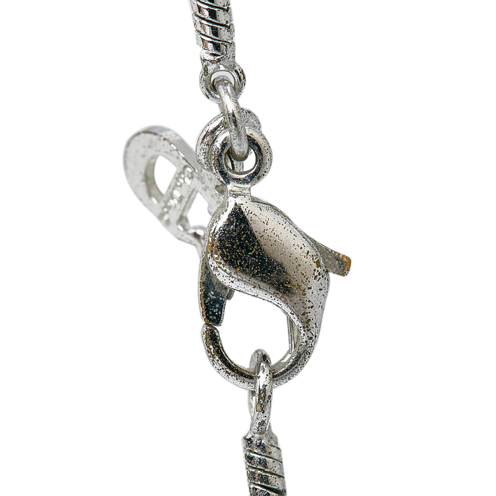 DIOR Logo Pendant Necklace Costume Necklace
