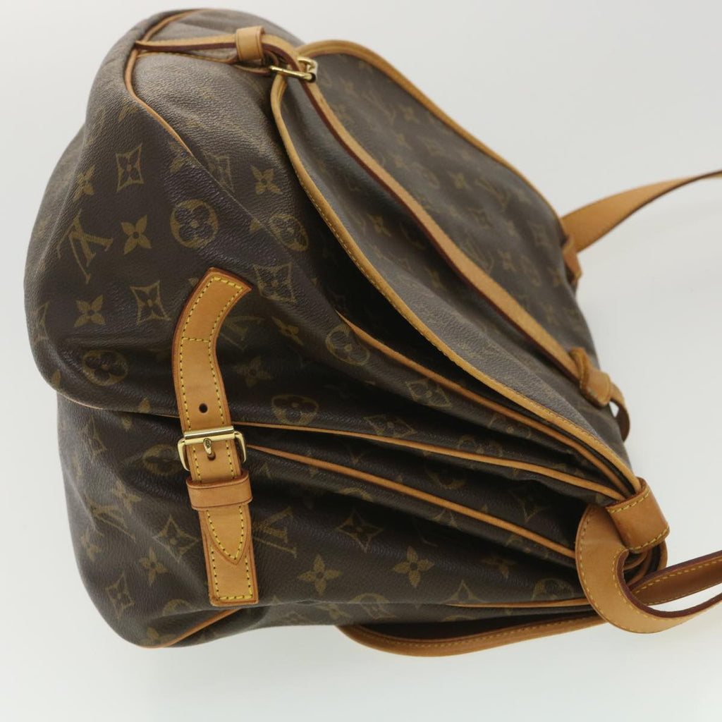 Louis Vuitton Brown Canvas Saumur shoulder bag