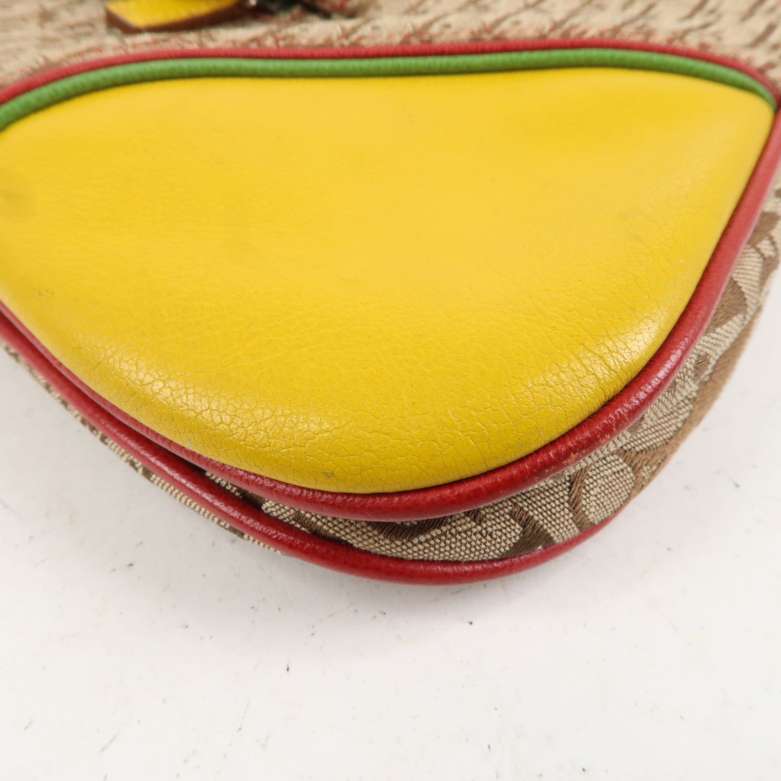 Christian Dior Rasta Torotter Canvas Leather Shoulder Bag