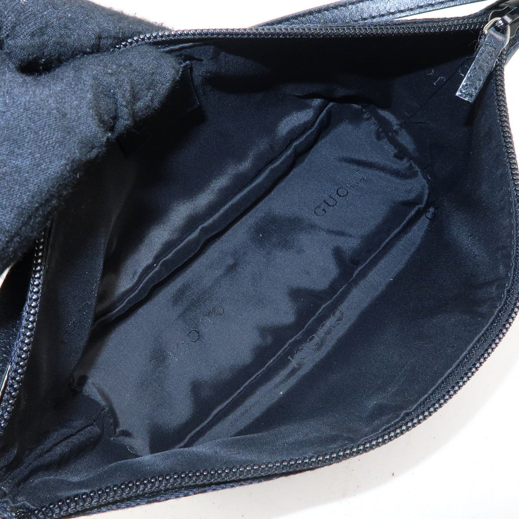 GUCCI Set of 2 Boat Bag GG Canvas Leather Pouch 07198 039.1103