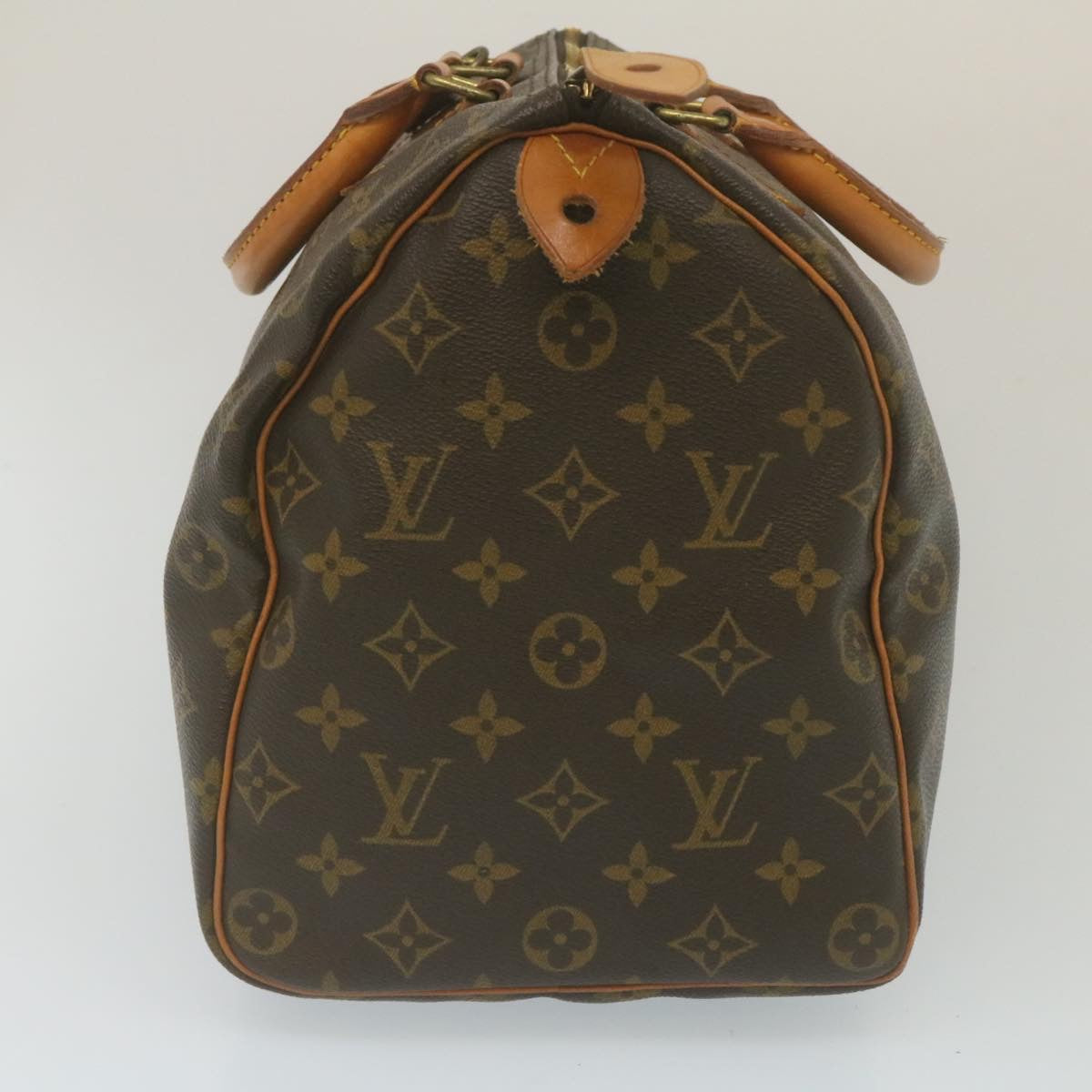 Louis Vuitton Gray Canvas Speedy 35 handbag bag