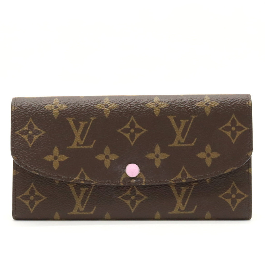 Louis Vuitton Monogram Emily Bifold Long Wallet Rose M61289
