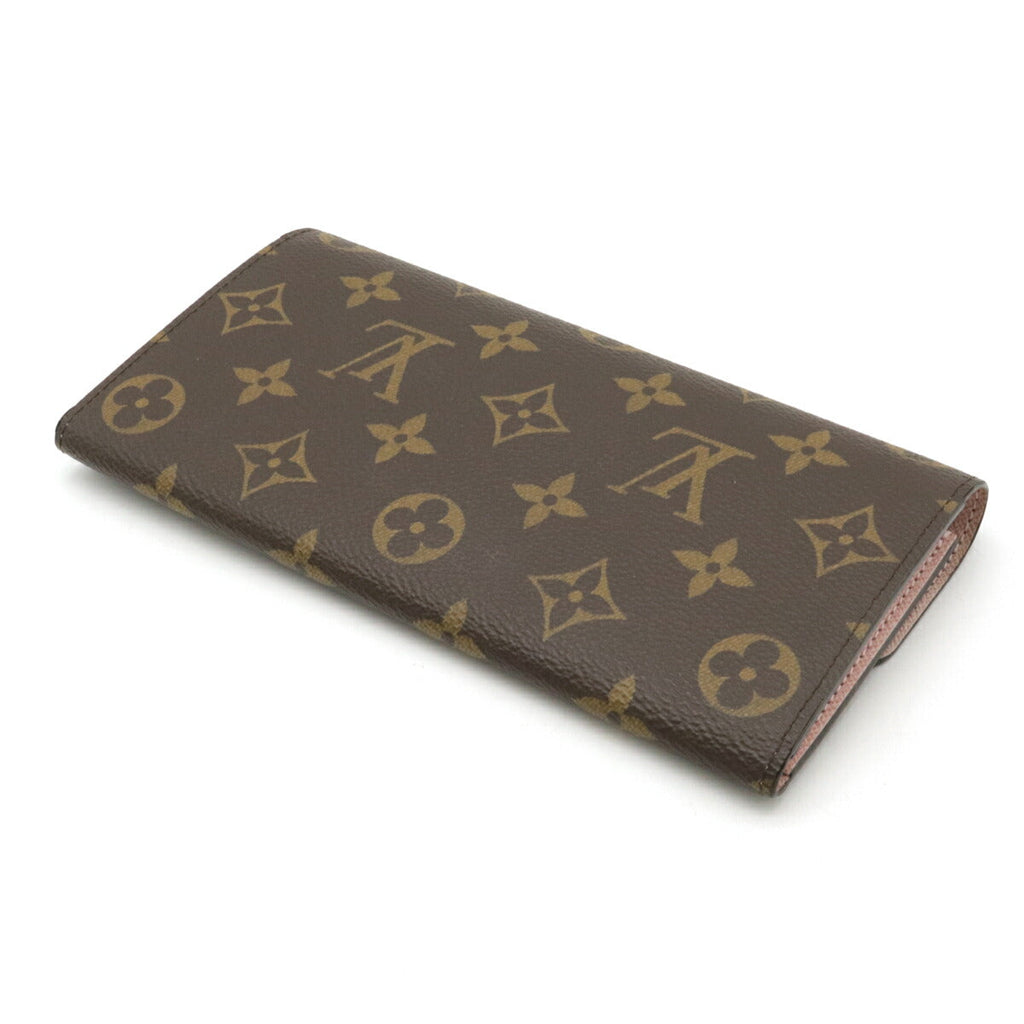 Louis Vuitton Monogram Emily Bifold Long Wallet Rose M61289