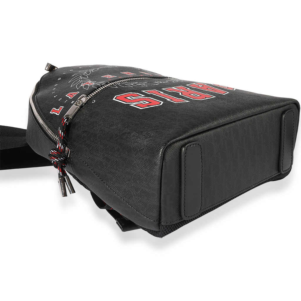 CHRISTIAN DIOR Homme Black Coated Canvas Late Night Backpack