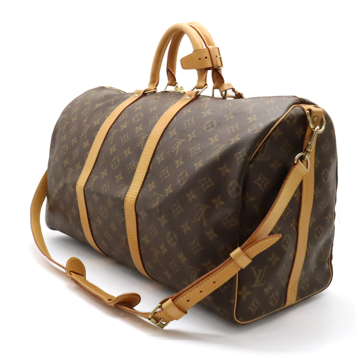 Louis Vuitton Monogram Keepall Bandouliere 50 Travel Bag M41416