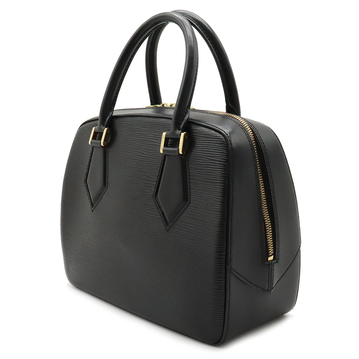 Louis Vuitton Epi Sablon Handbag Leather Noir M52042