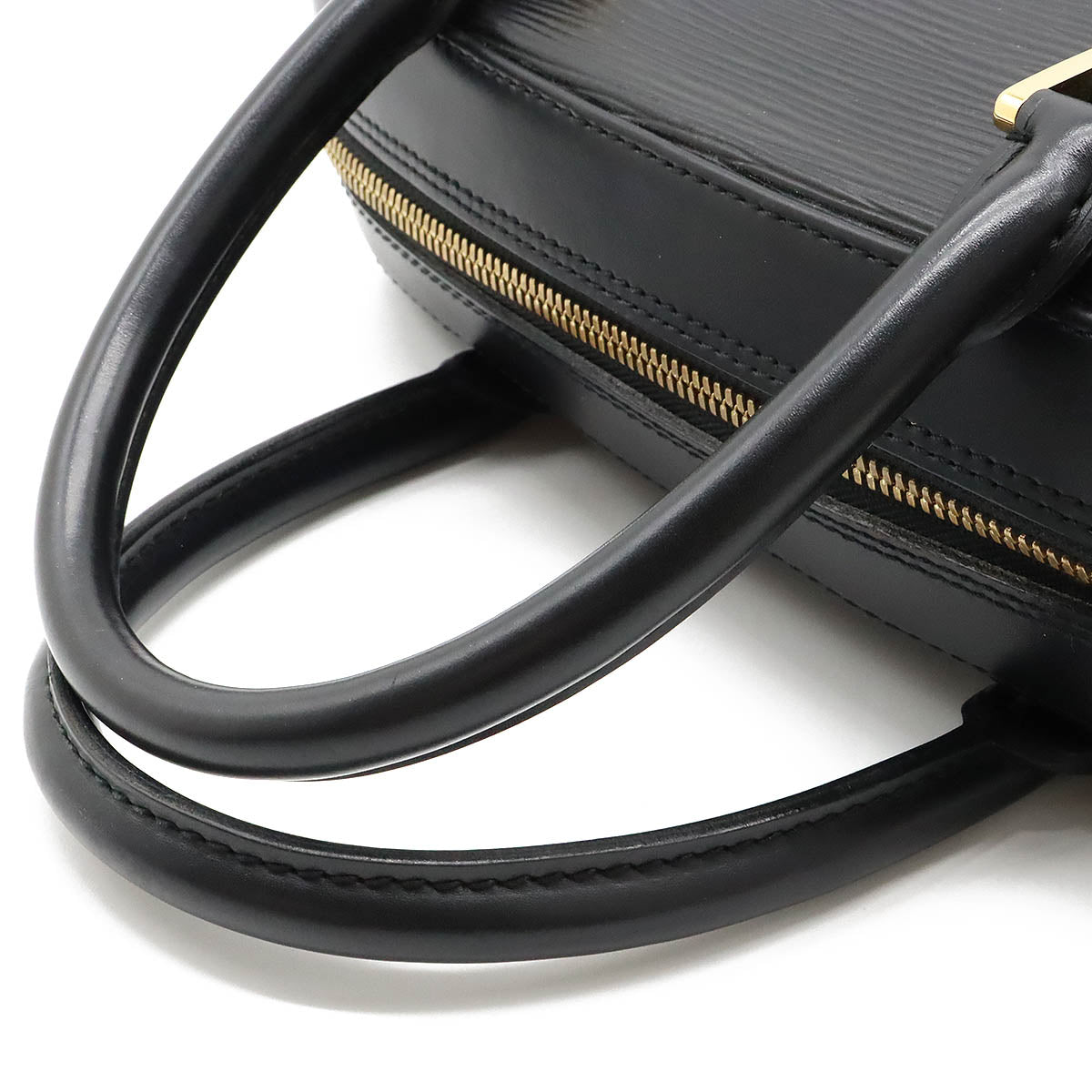 Louis Vuitton Epi Sablon Handbag Leather Noir M52042