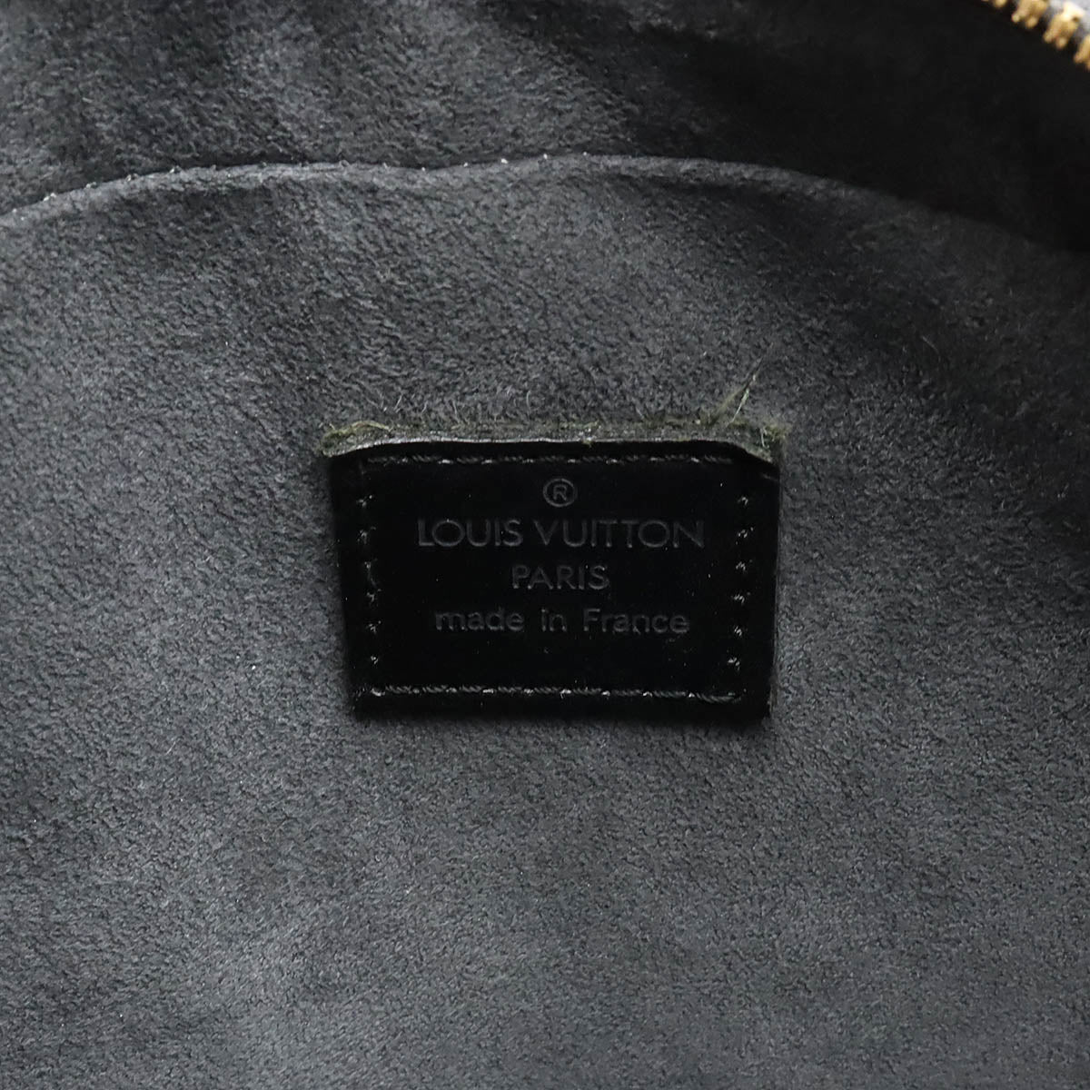 Louis Vuitton Epi Sablon Handbag Leather Noir M52042