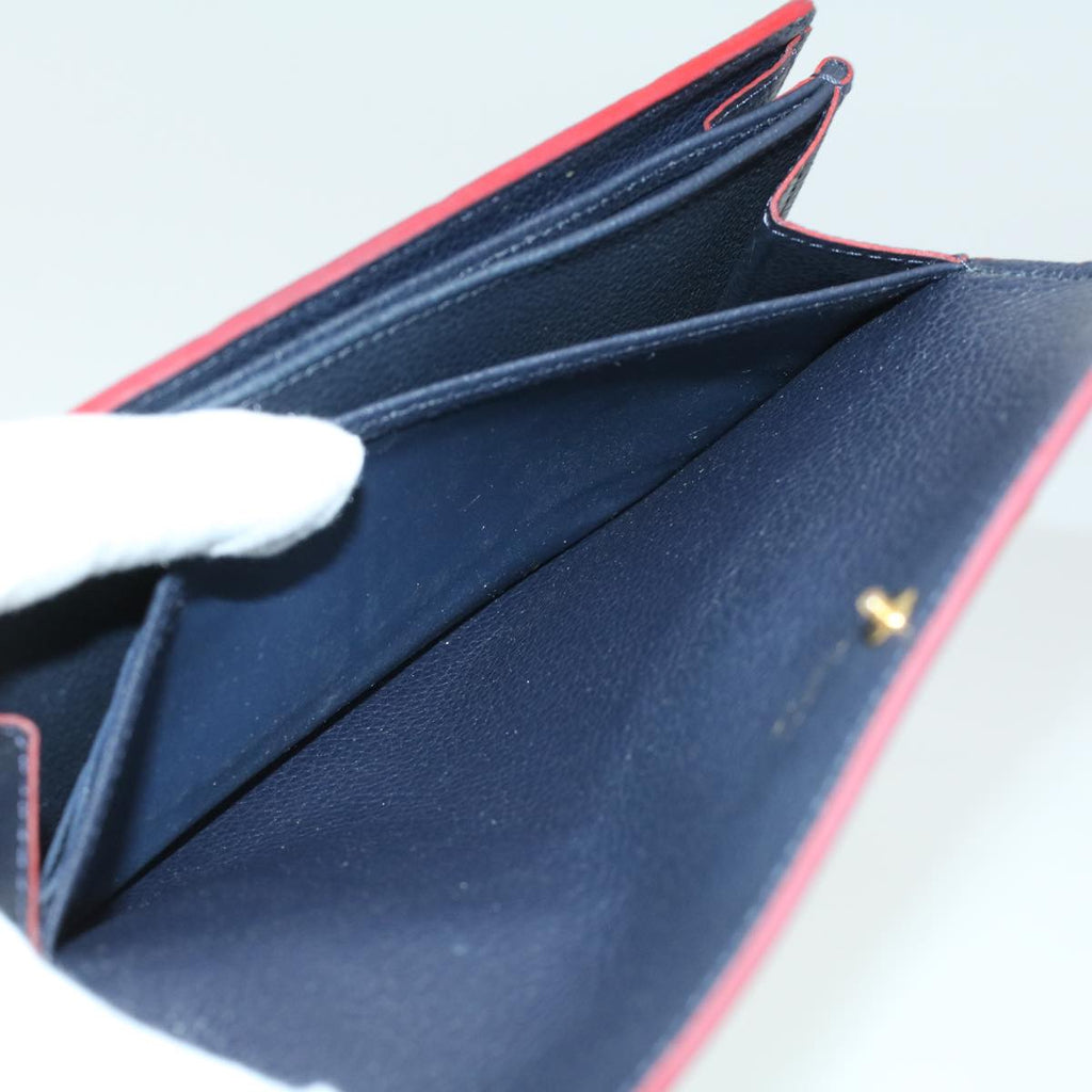Louis Vuitton Navy Leather Pont Neuf wallet accessories