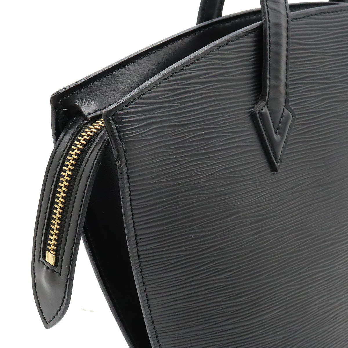 Louis Vuitton Epi Saint-Jacques Handbag Tote Bag Leather Noir M52272