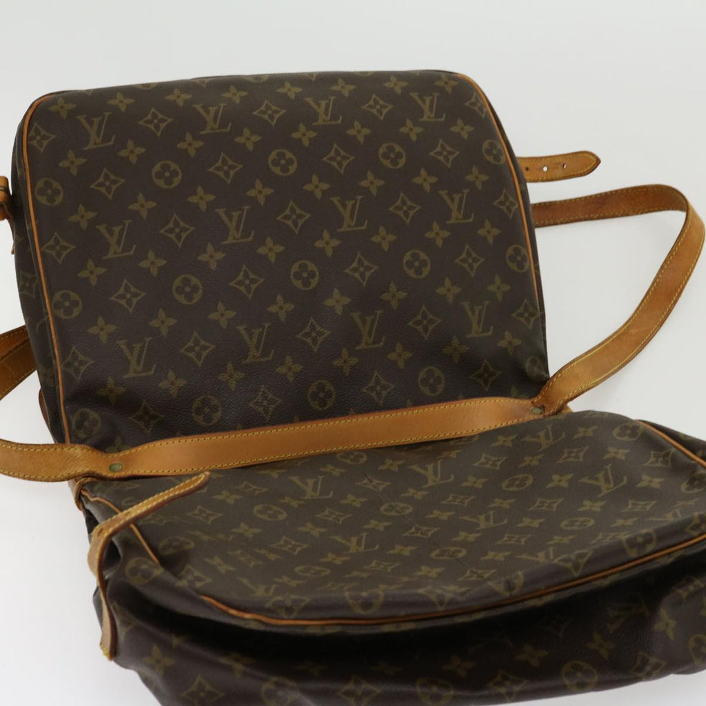 Louis Vuitton Brown Canvas Saumur 35 shoulder bag