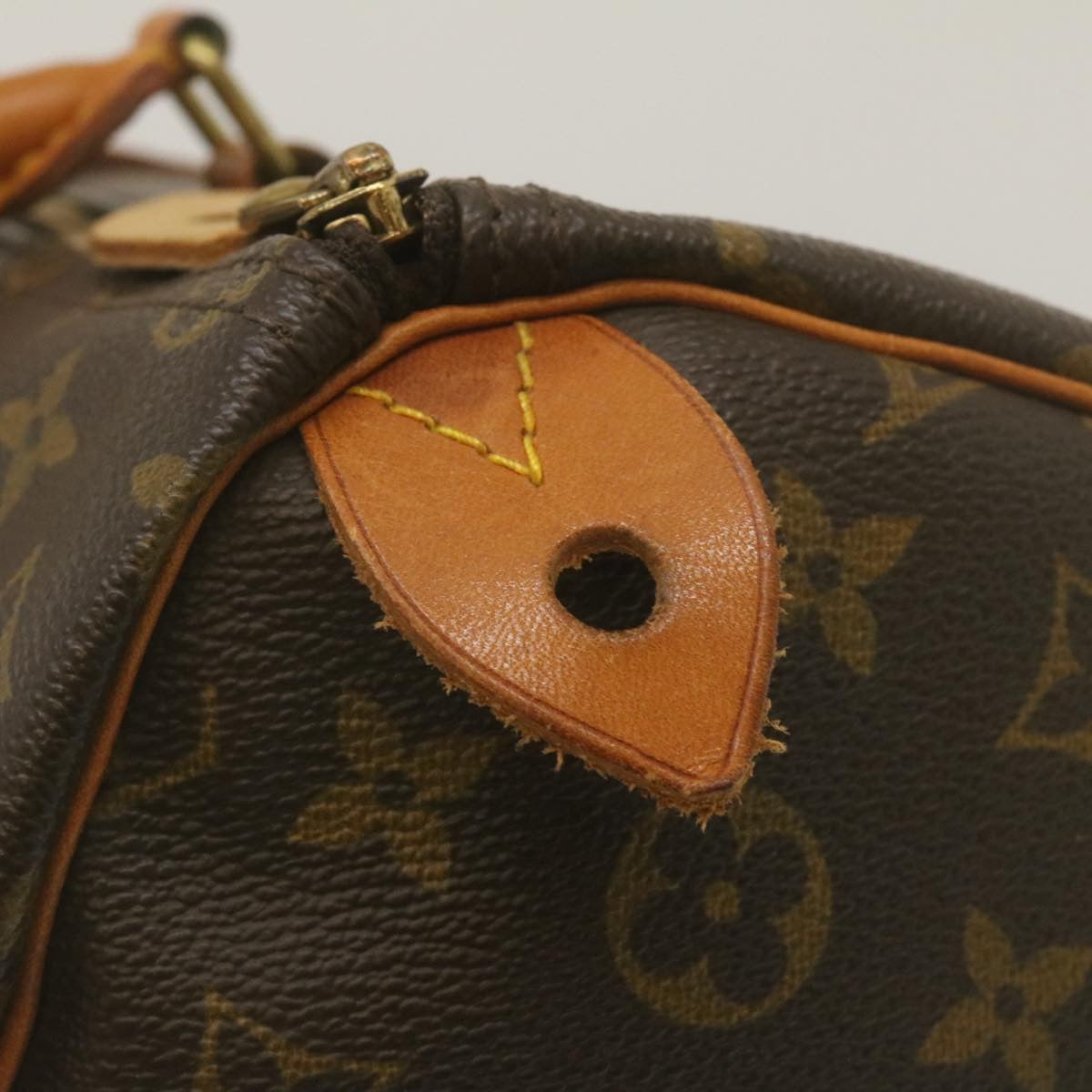 Louis Vuitton Gray Canvas Speedy 35 handbag bag