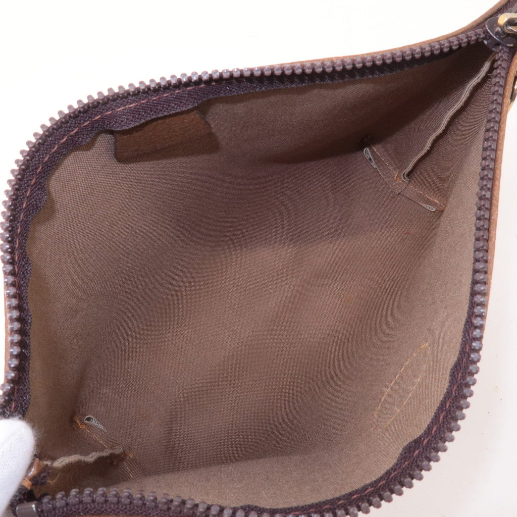 GUCCI Set of 3 Old Gucci GG Plus Leather Clutch Bag Beige Brown