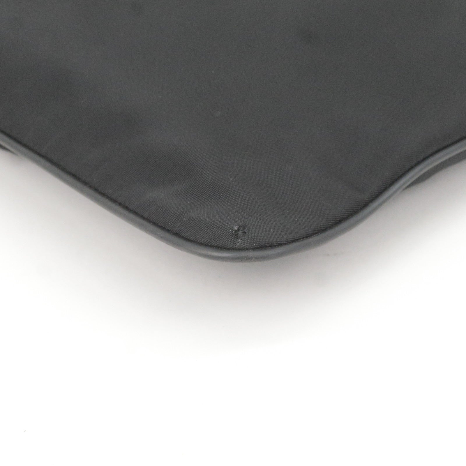 Prada Nylon Leather Shoulder Bag Cross Body Bag Black