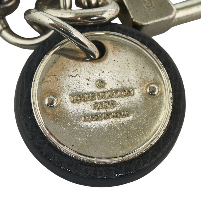 Louis Vuitton Tiger Key Holder Neo LV Club Keying M00033 Black Silver Metal Leather  Louis Vuitton