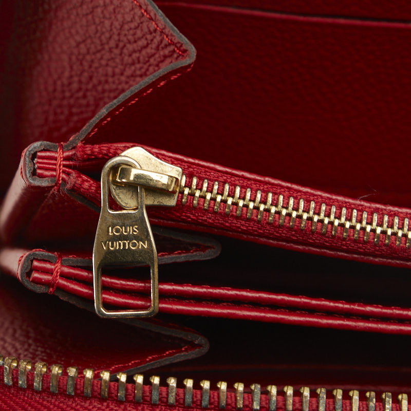 Louis Vuitton Monograms Portfolio Clementine Roundfassner Long Wallet M60169 Red Leather Ladies Louis Vuitton (London)