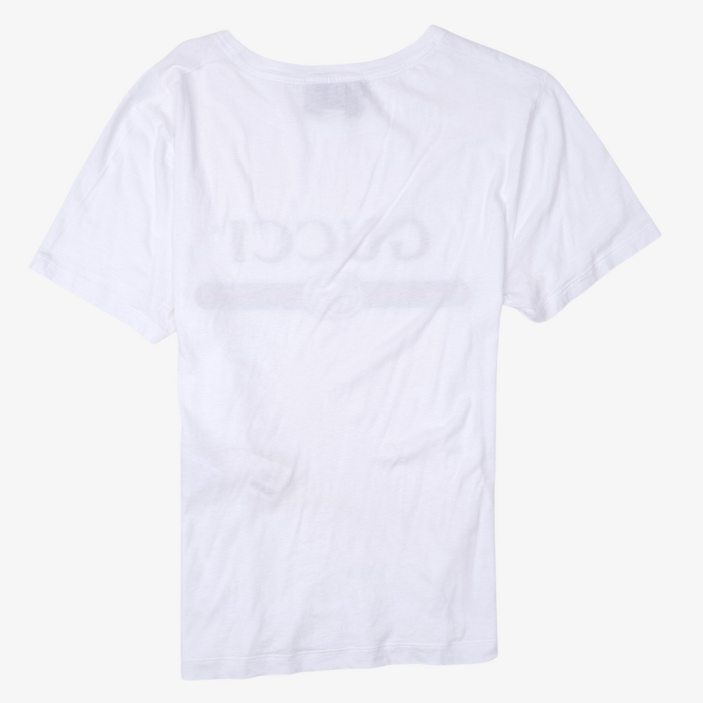 Gucci Mens Fake Logo T-Shirt White S