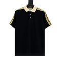 Gucci Reflective Web Oversized Fit Polo Shirt