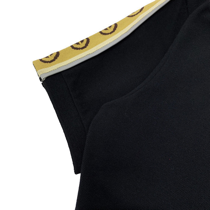 Gucci Reflective Web Oversized Fit Polo Shirt