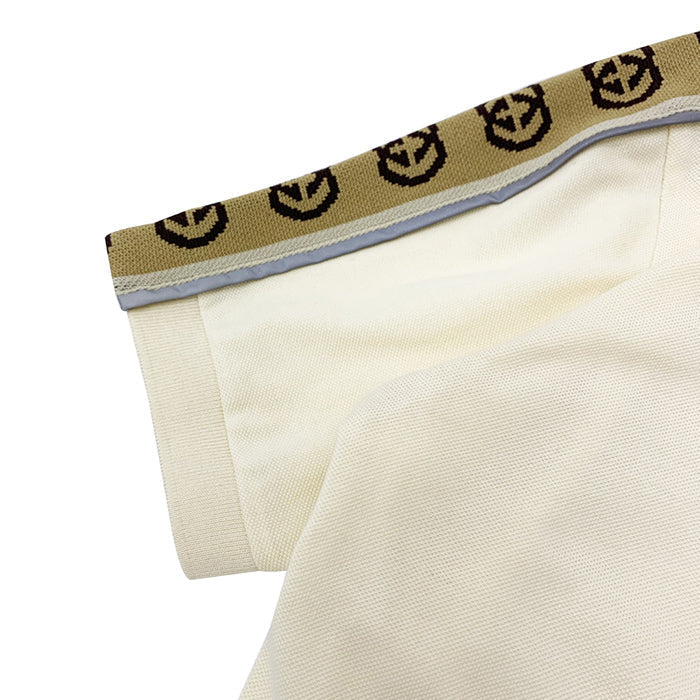 Gucci Reflective Web Oversized Fit Polo Shirt