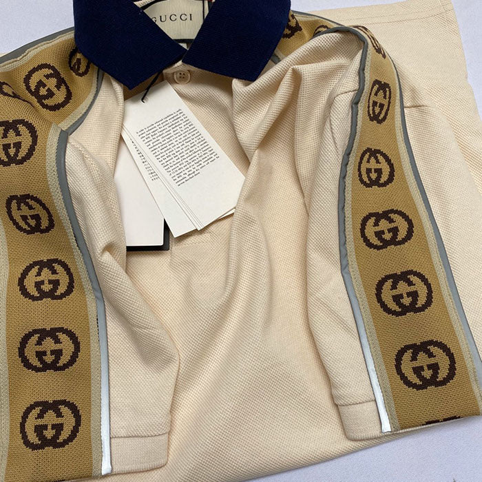 Gucci Reflective Oversized Fit Polo Shirt