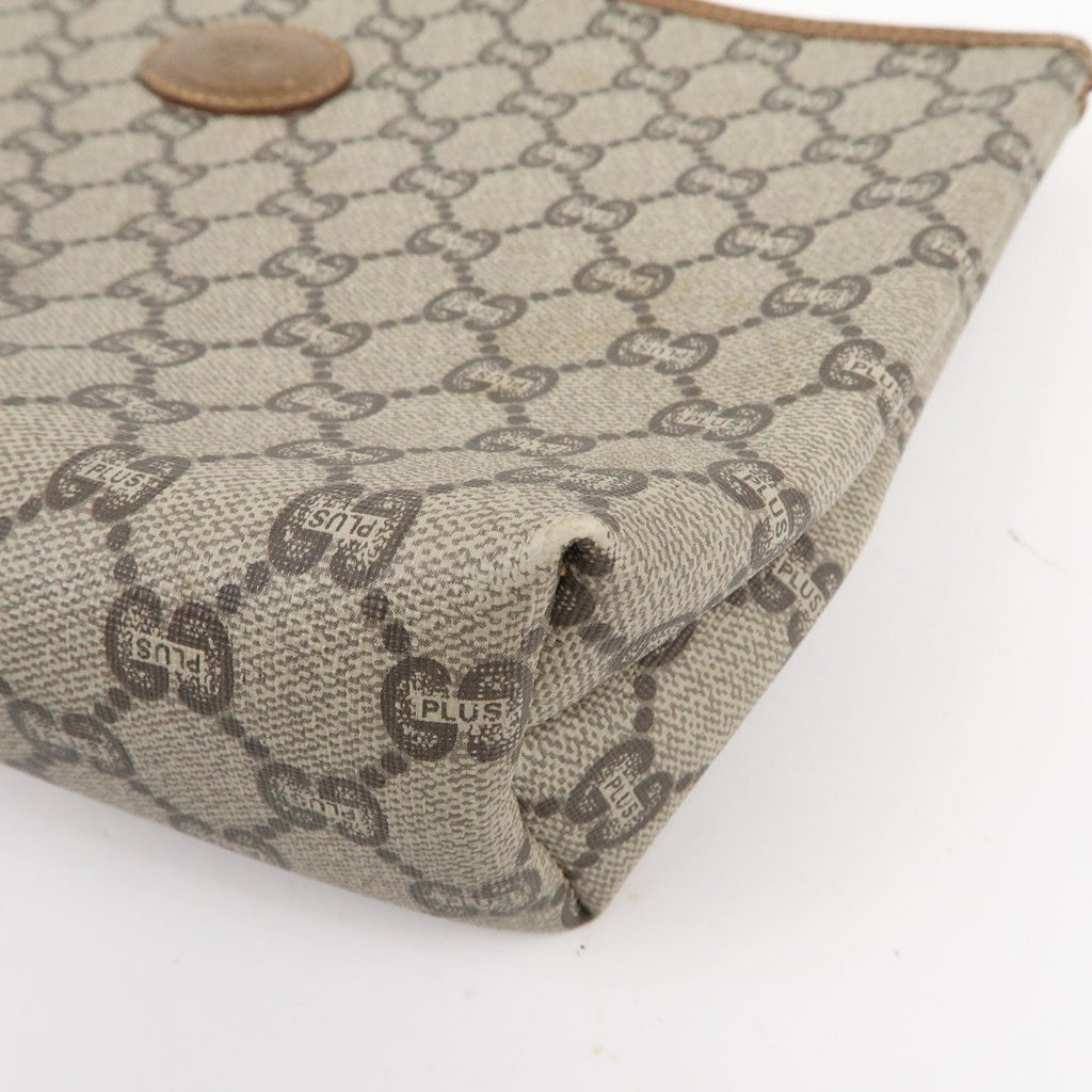 GUCCI Set of 3 Old Gucci Leather Second Bag Pouch Beige Brown