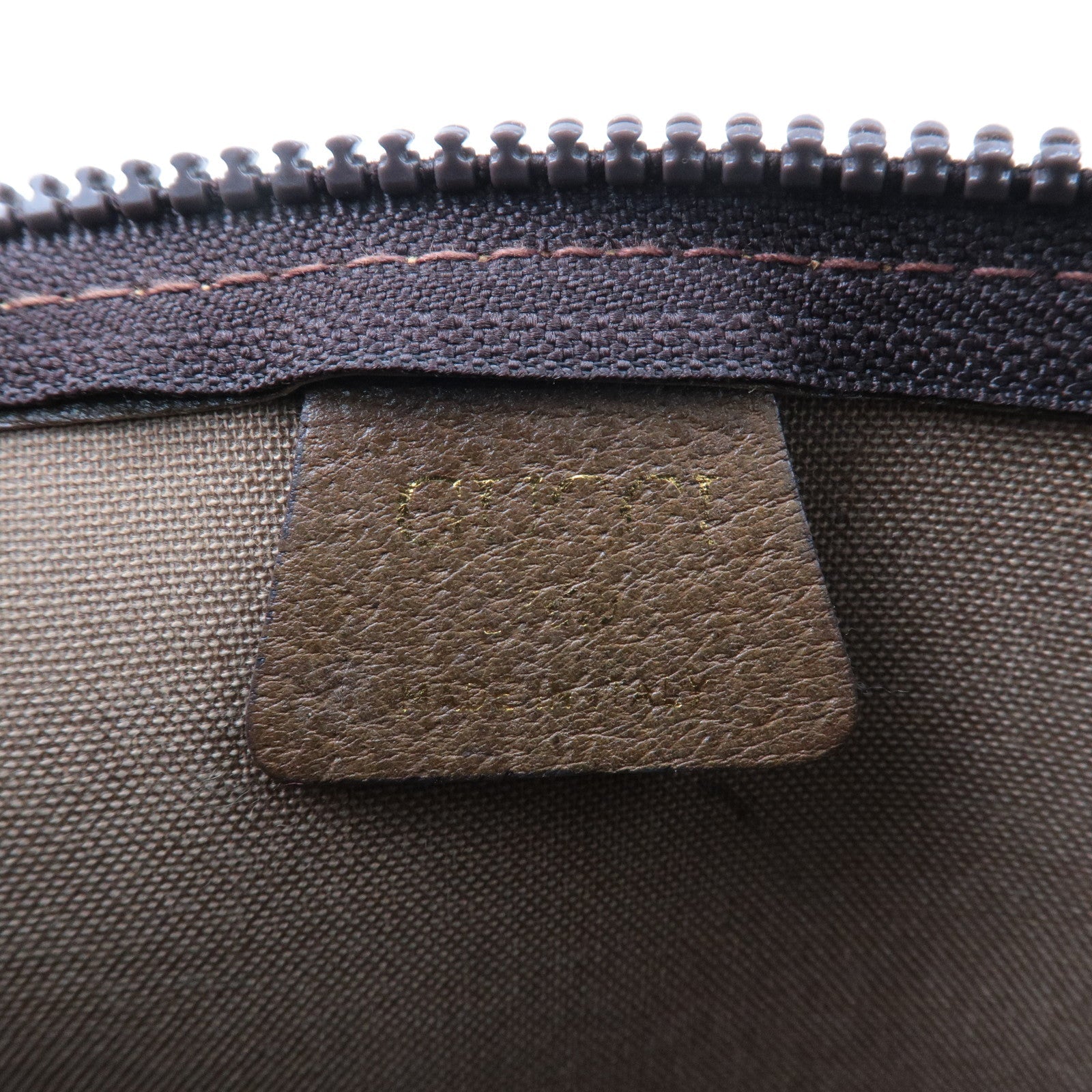 GUCCI Set of 3 Old Gucci GG Plus Leather Clutch Bag Beige Brown