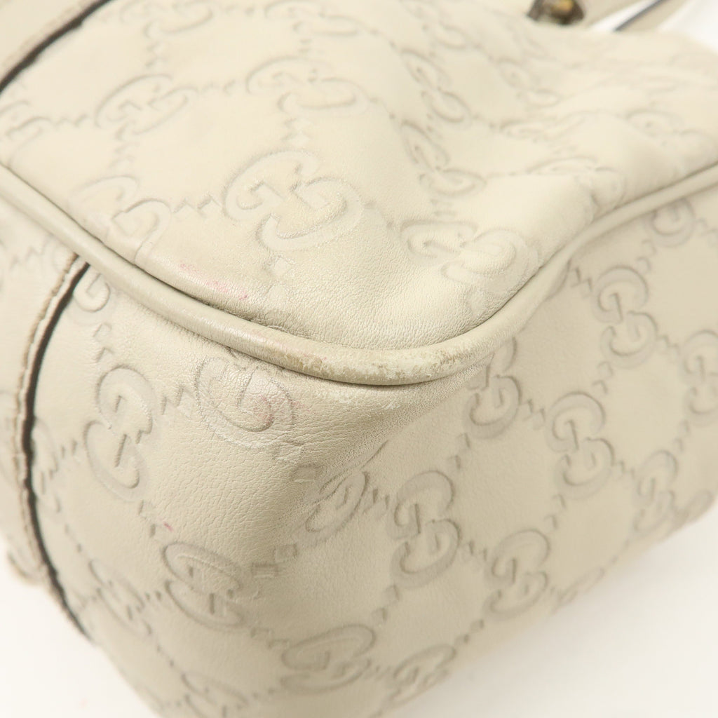 GUCCI GG Twins Guccissima Leather Tote Bag Beige 232957