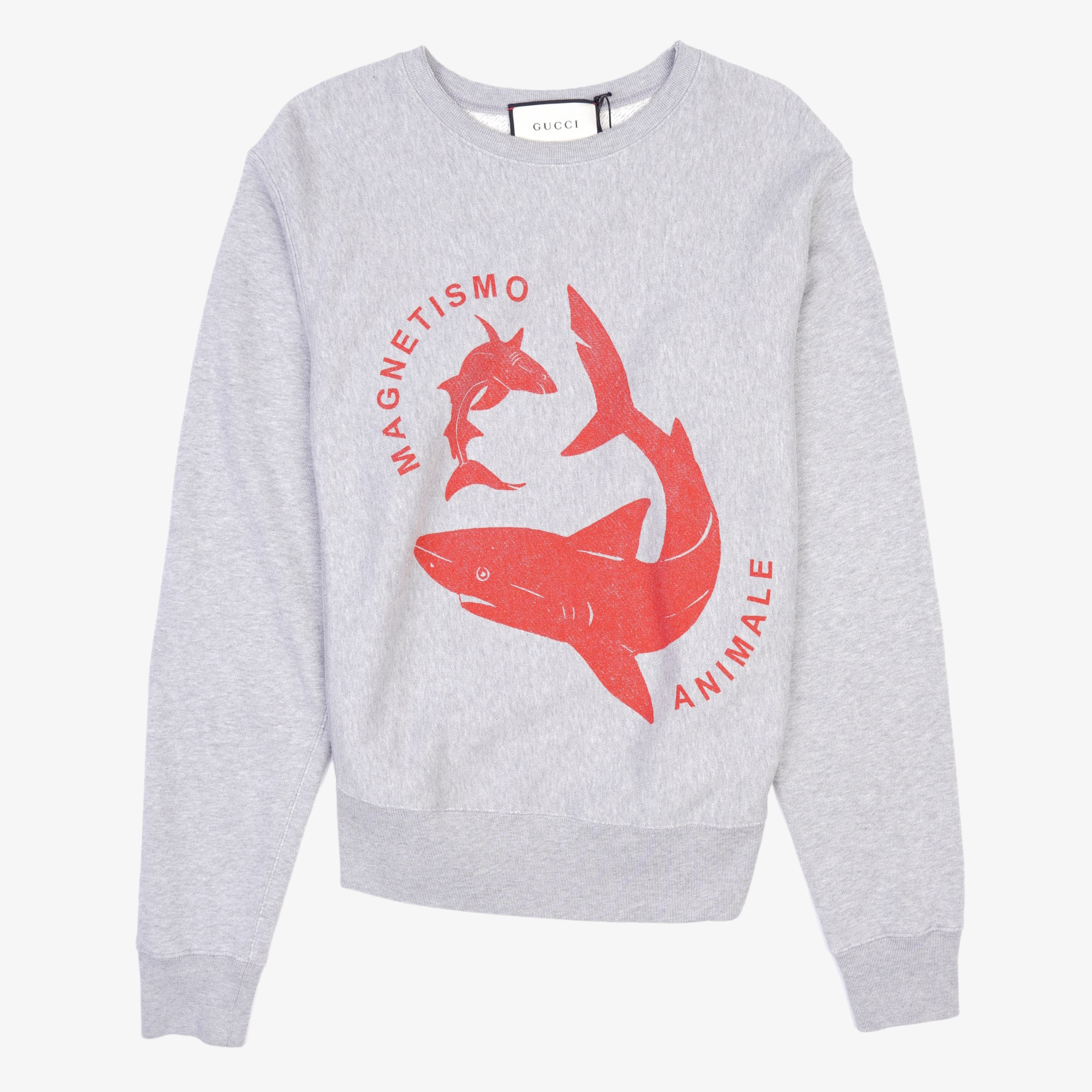 Gucci Mens Magnetismo Animale Sweatshirt Grey S