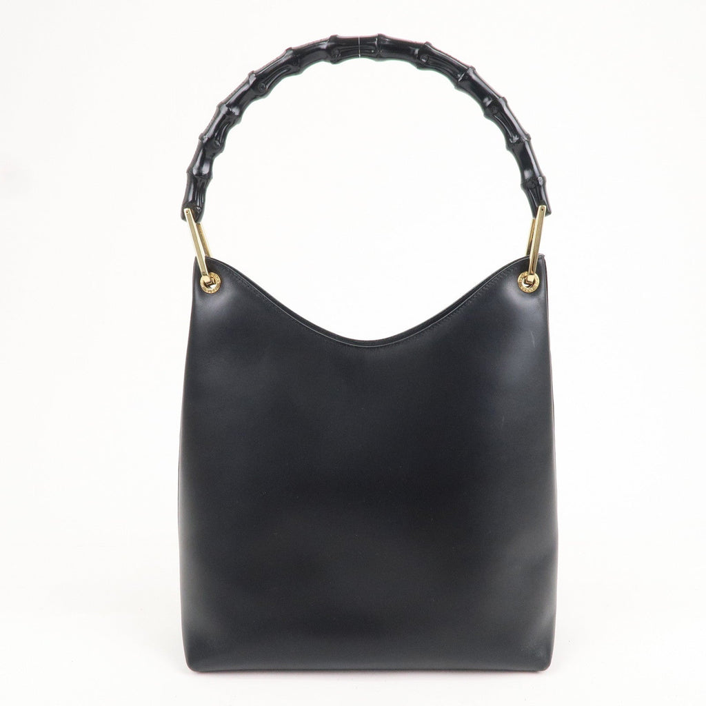 GUCCI Set of 2 Bamboo Leather Shoulder Bag 001.3006/001.1241.3007