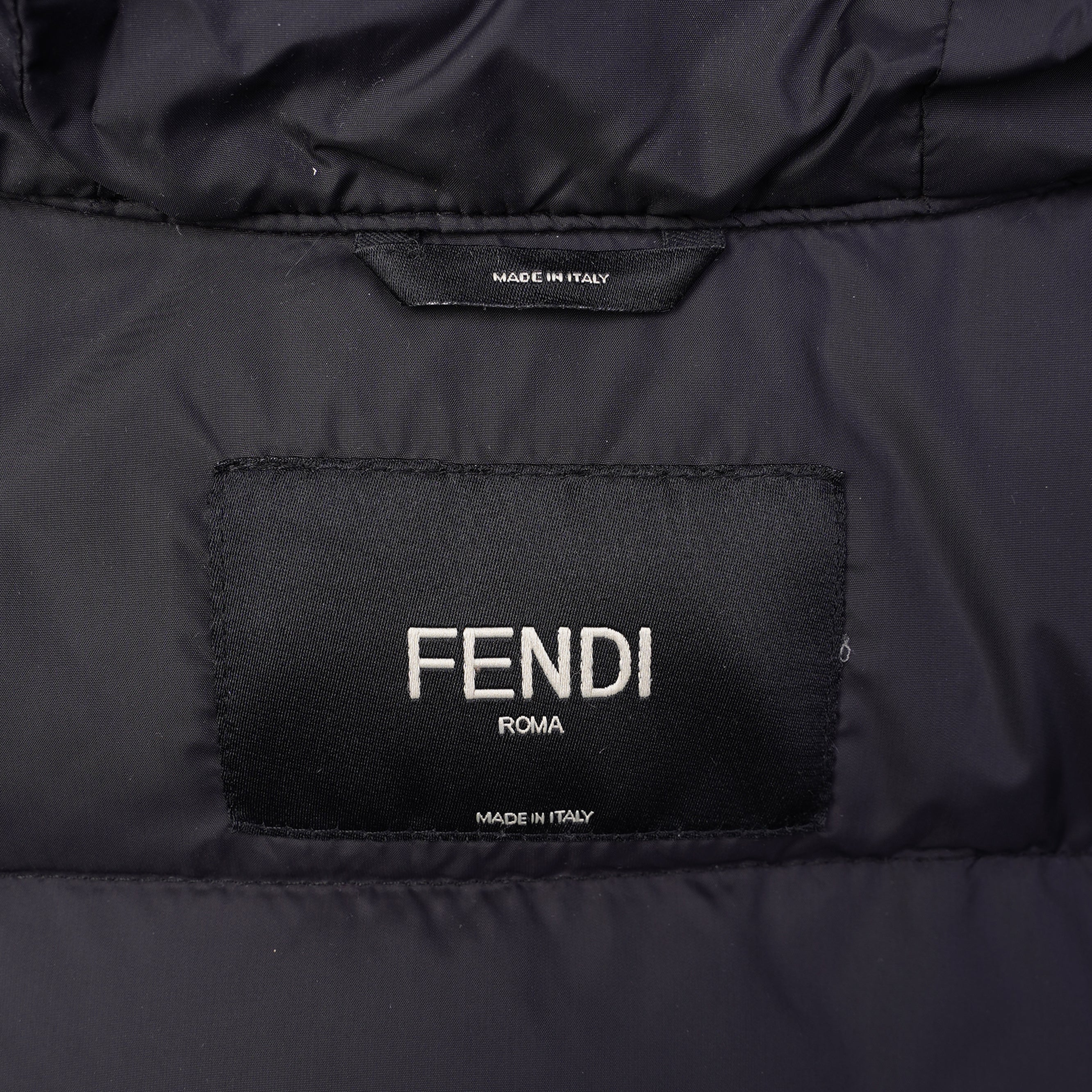 Fendi Mens Jacket Black / Zucca IT 48 / UK S