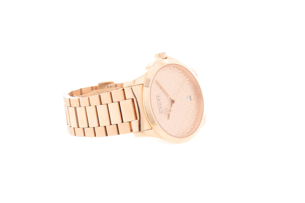 Gucci Rose Gold G-Timeless Stainless Steel Watch