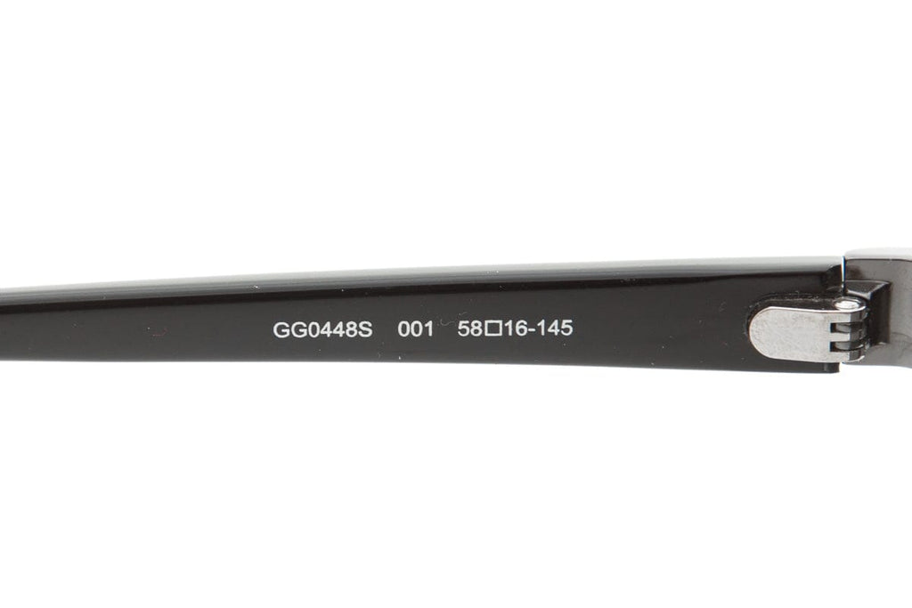 Gucci Black Temple Web Detail Sunglasses
