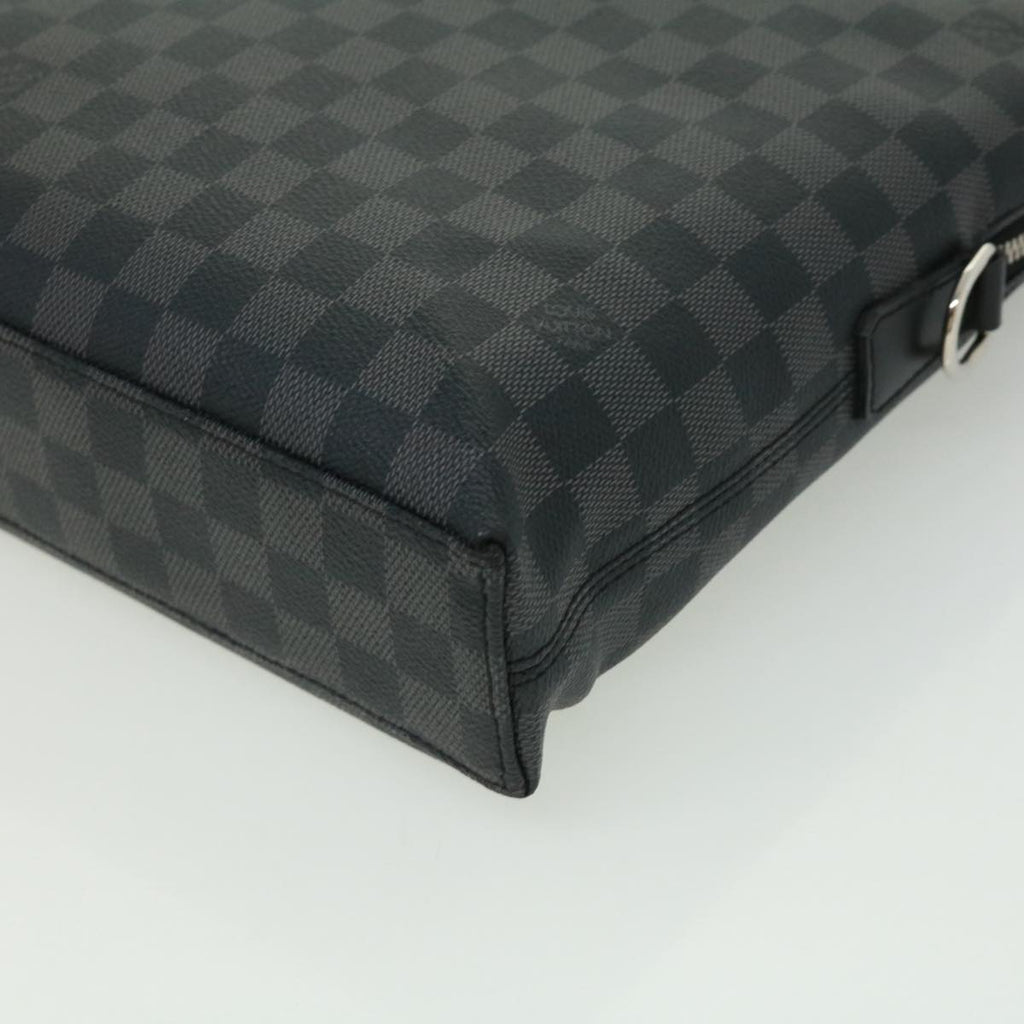 Louis Vuitton Black Canvas Porte documents Jour briefcase bag