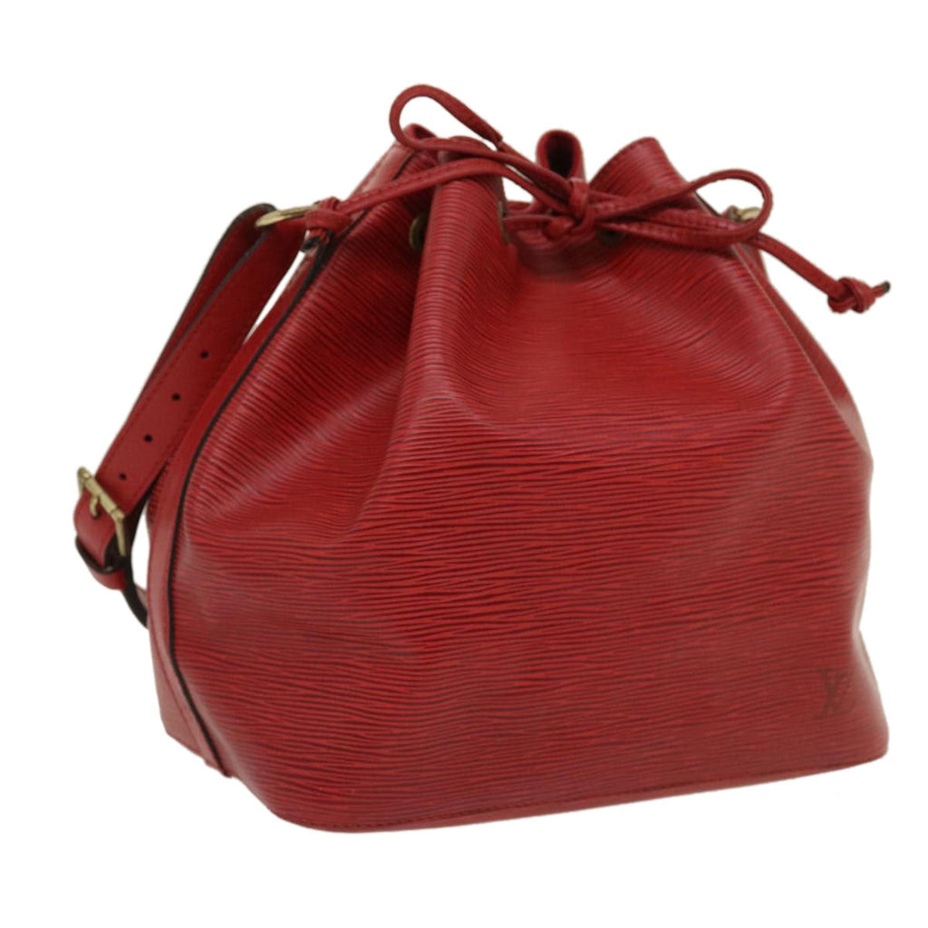 Louis Vuitton Red Leather Noe shoulder bag