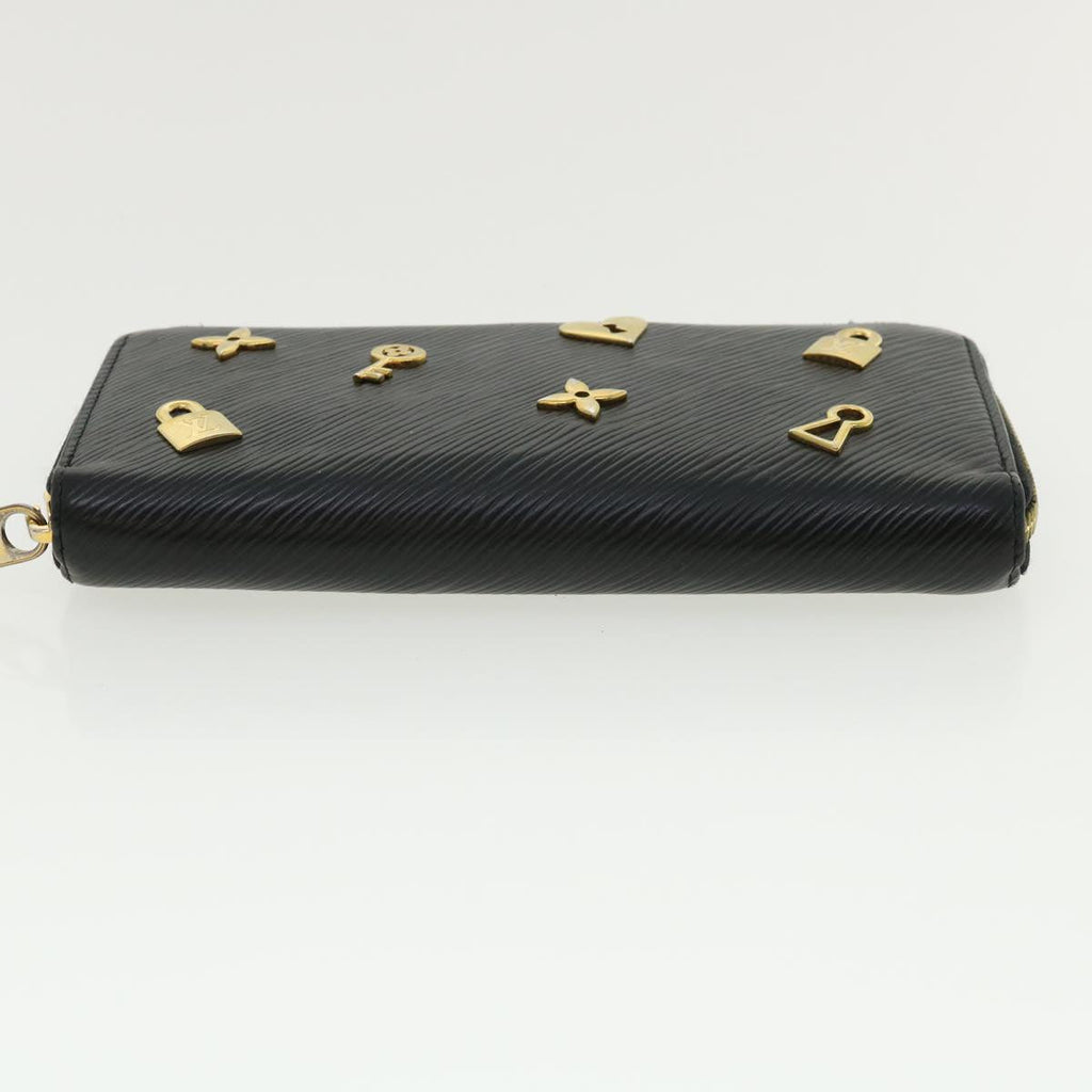 Louis Vuitton Black Leather Portefeuille zippy wallet accessories