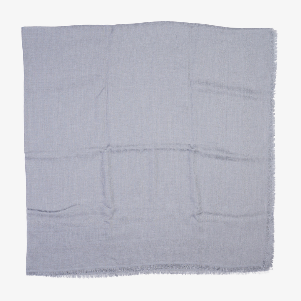 Dior Womens Oblique Scarf Blue