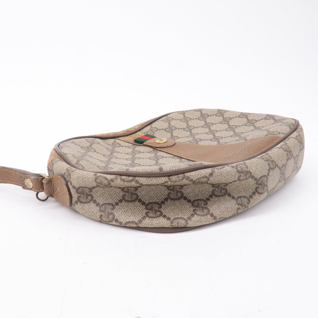 GUCCI Set of 3 Old Gucci GG Plus Leather Clutch Bag Beige Brown
