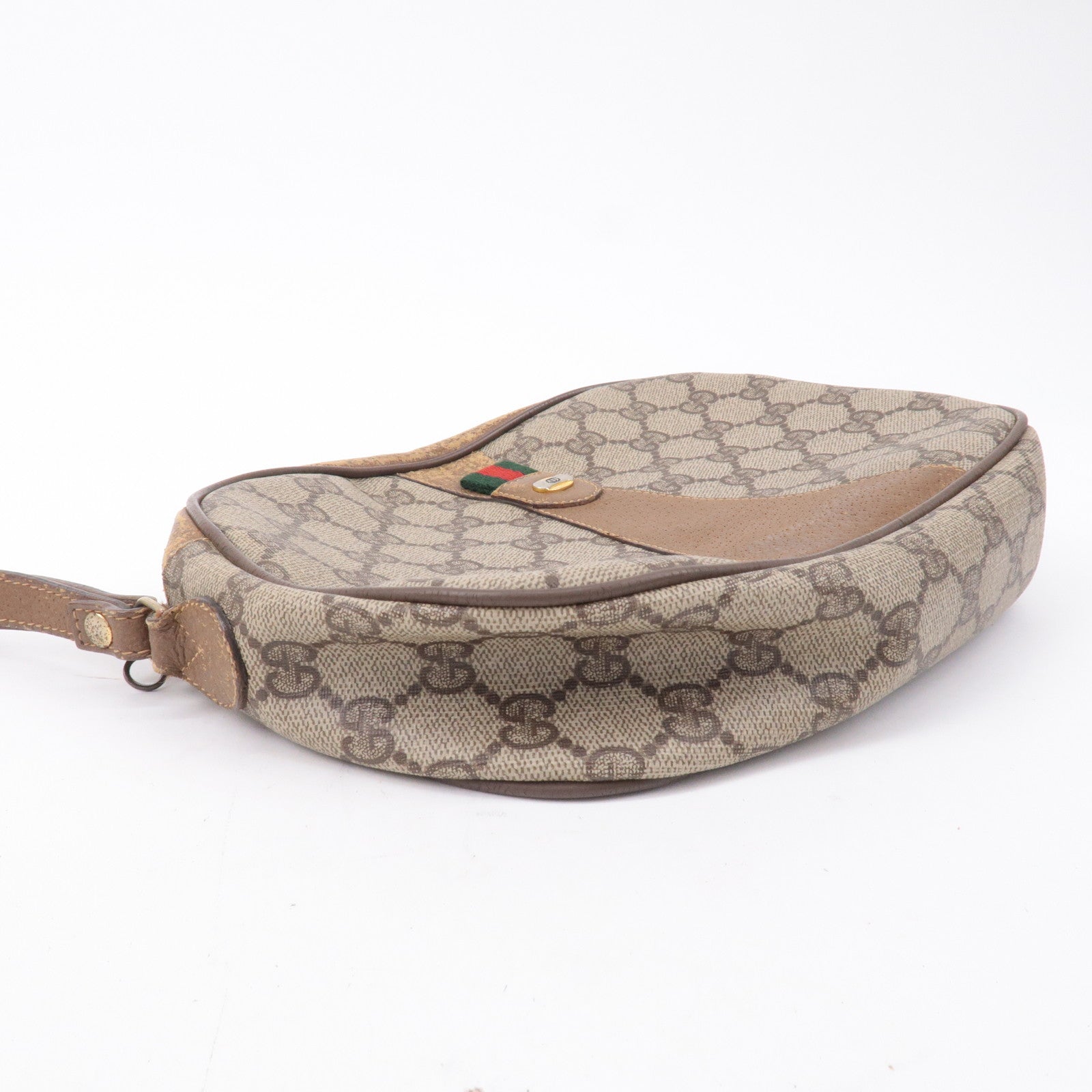 GUCCI Set of 3 Old Gucci GG Plus Leather Clutch Bag Beige Brown