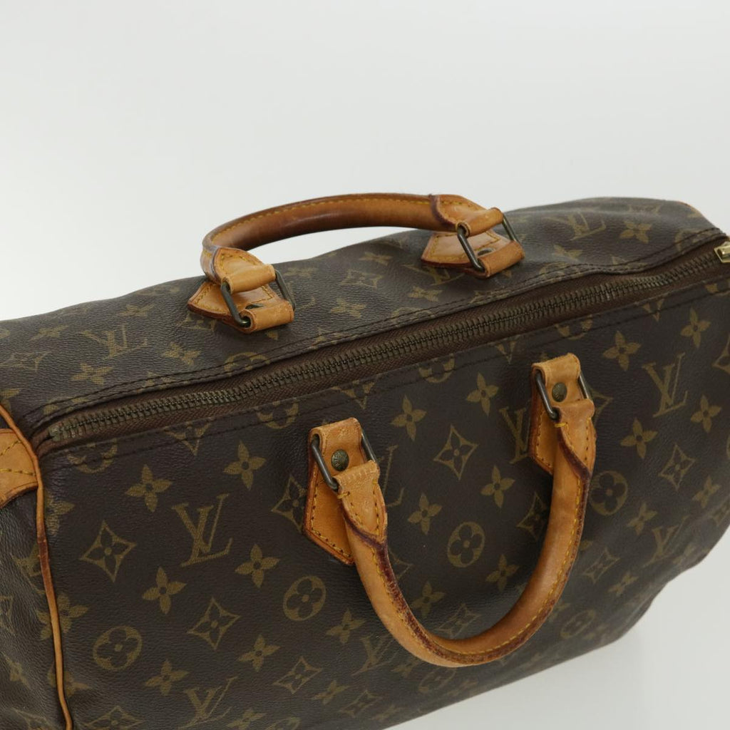 Louis Vuitton Brown Canvas Speedy 35 handbag bag