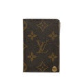 Louis Vuitton Monogram Portcourt Credit Card Case M60937 Brown PVC Leather  Louis Vuitton