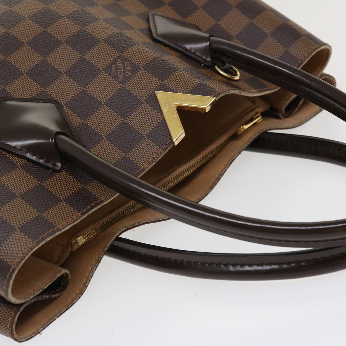 Louis Vuitton Brown Canvas Kensington tote bag