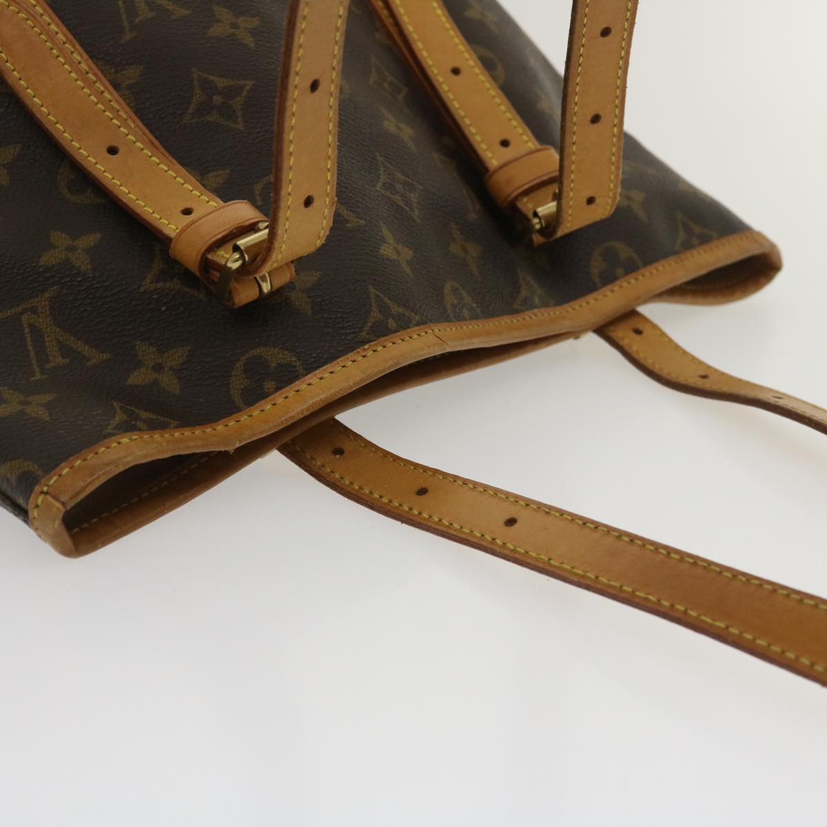 Louis Vuitton Gray Canvas Bucket GM shoulder bag