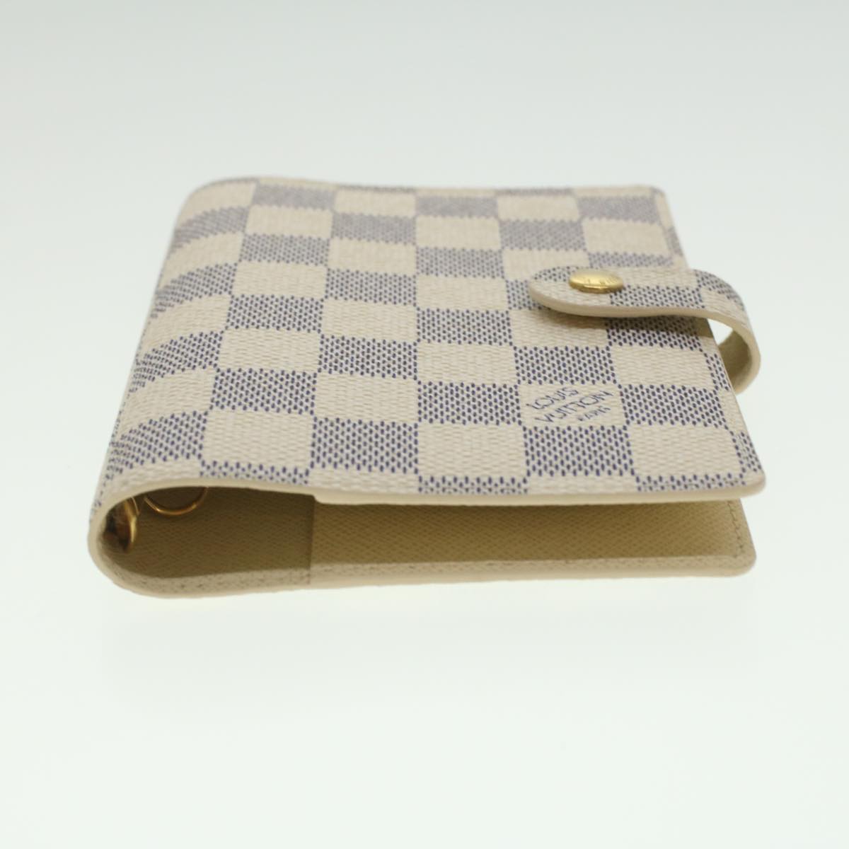 Louis Vuitton White Canvas Couverture agenda de bureau wallet accessories