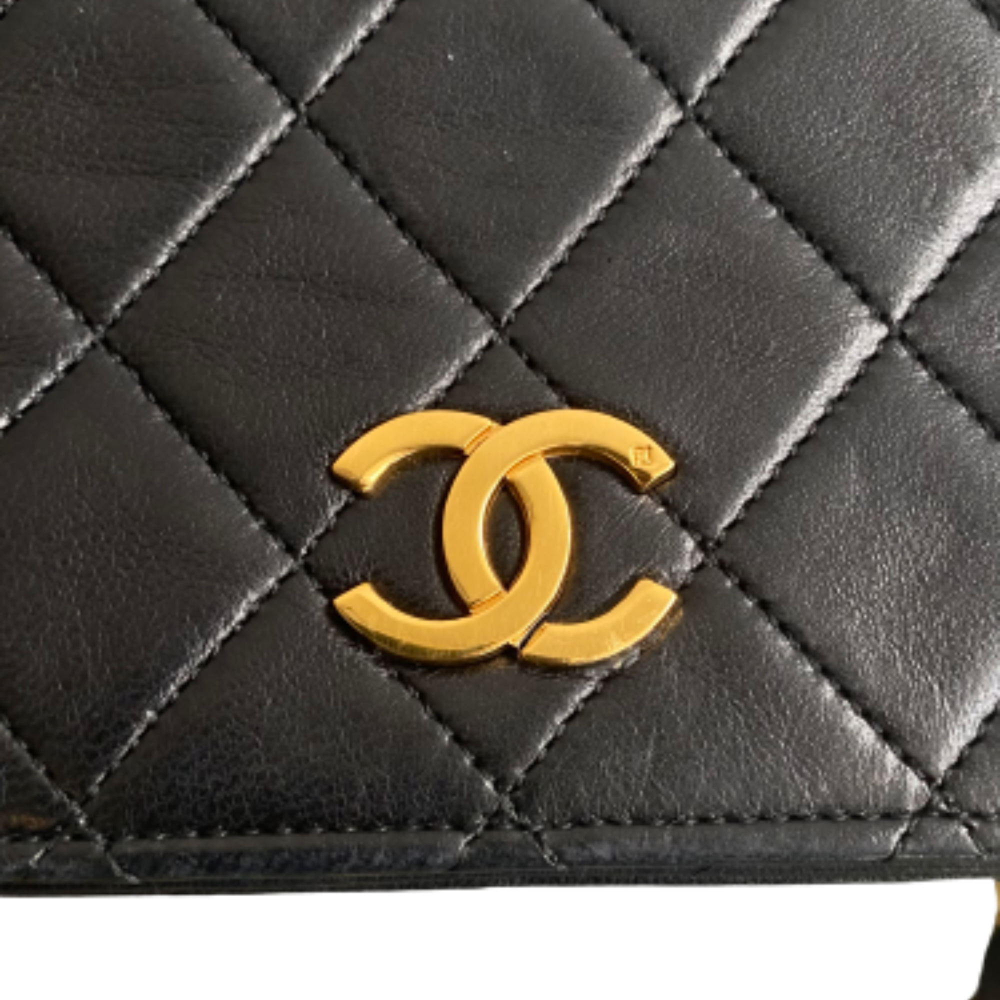 Chanel Black Leather Flap bag shoulder bag