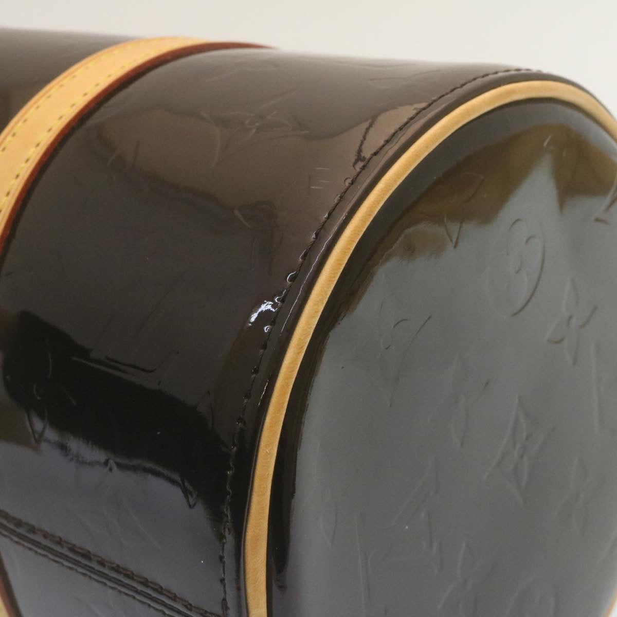 Louis Vuitton Anthracite Patent leather Bedford handbag bag