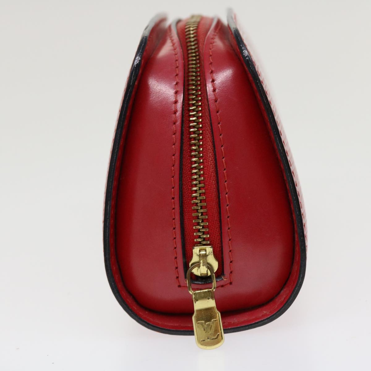 Louis Vuitton Red Leather Dauphine clutch bag