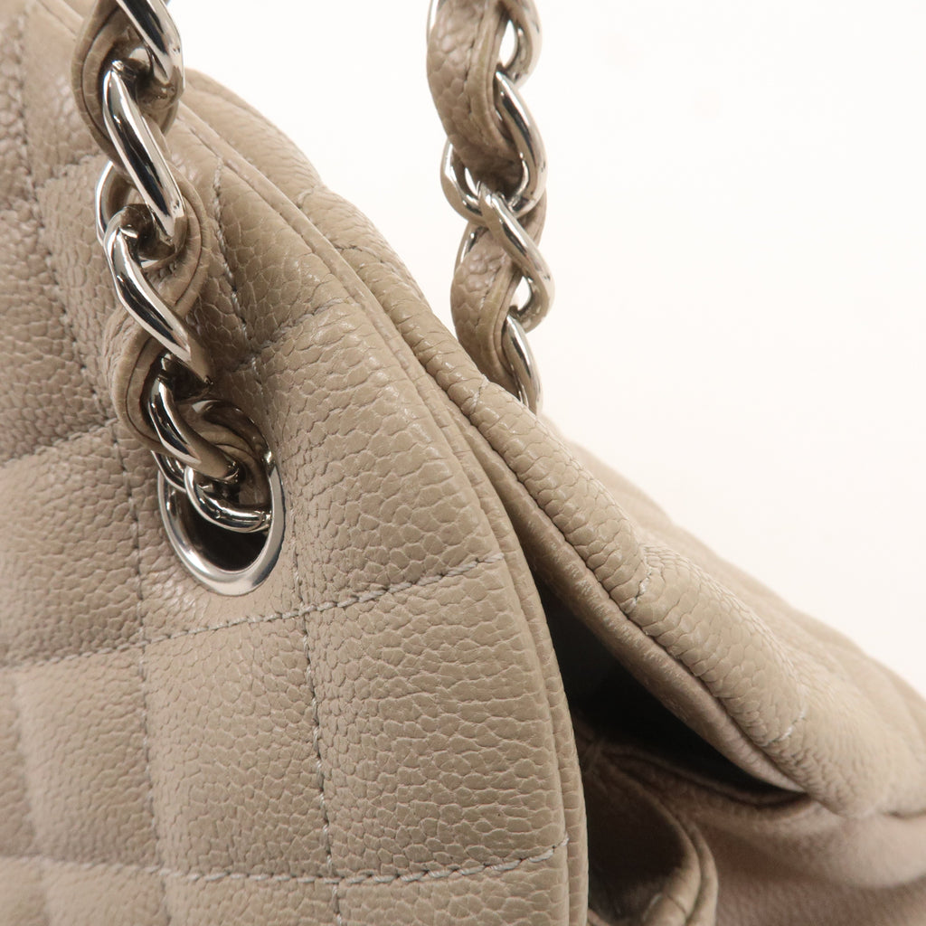 CHANEL Matelasse Mademoiselle Caviar Skin Chain Hand Bag A50556