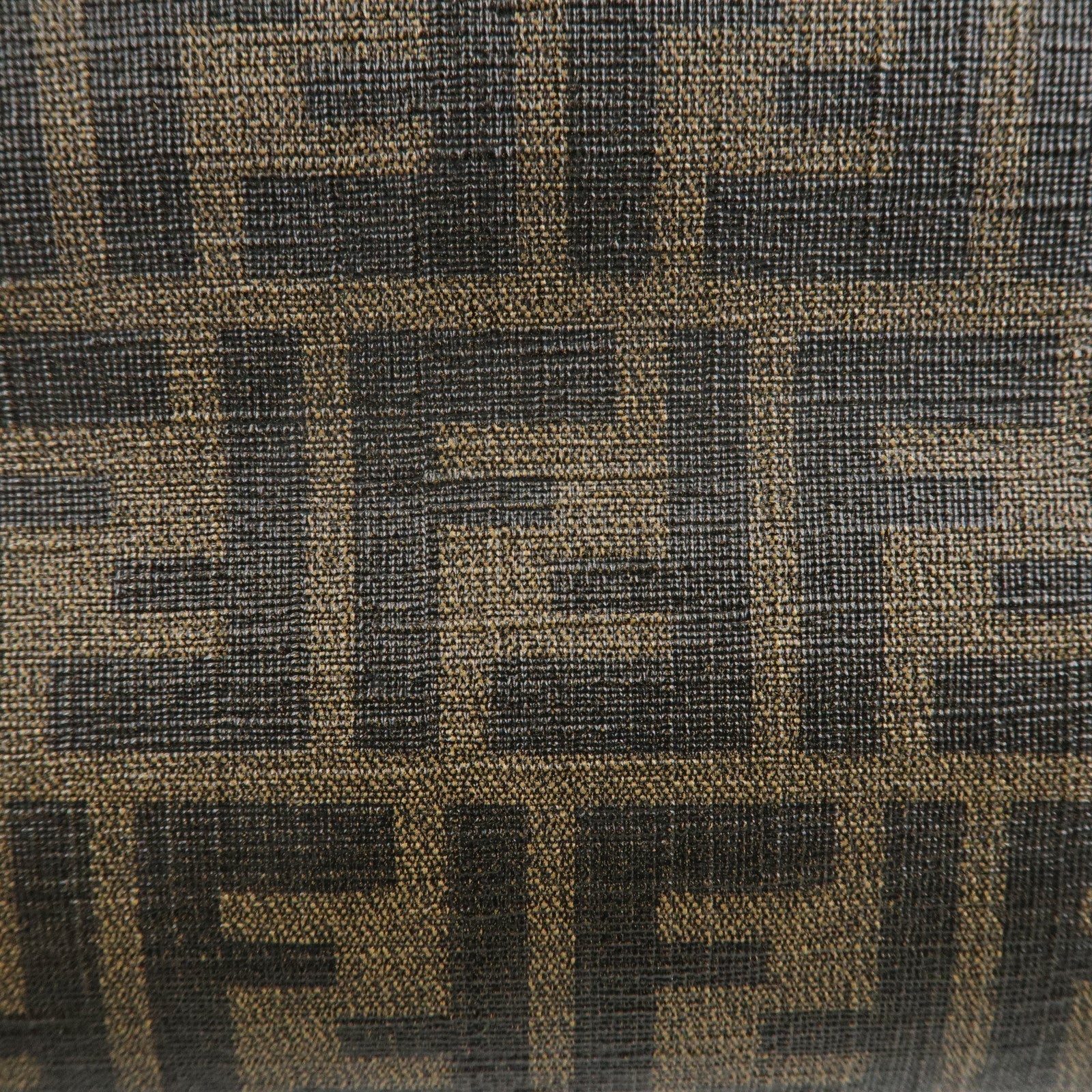 FENDI Zucca Logo Print PVC Tote Bag Brown Black Purple 8BH185